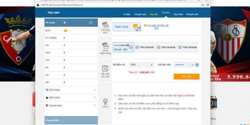 Giao dịch rút tiền Kubet diễn ra ra sao?